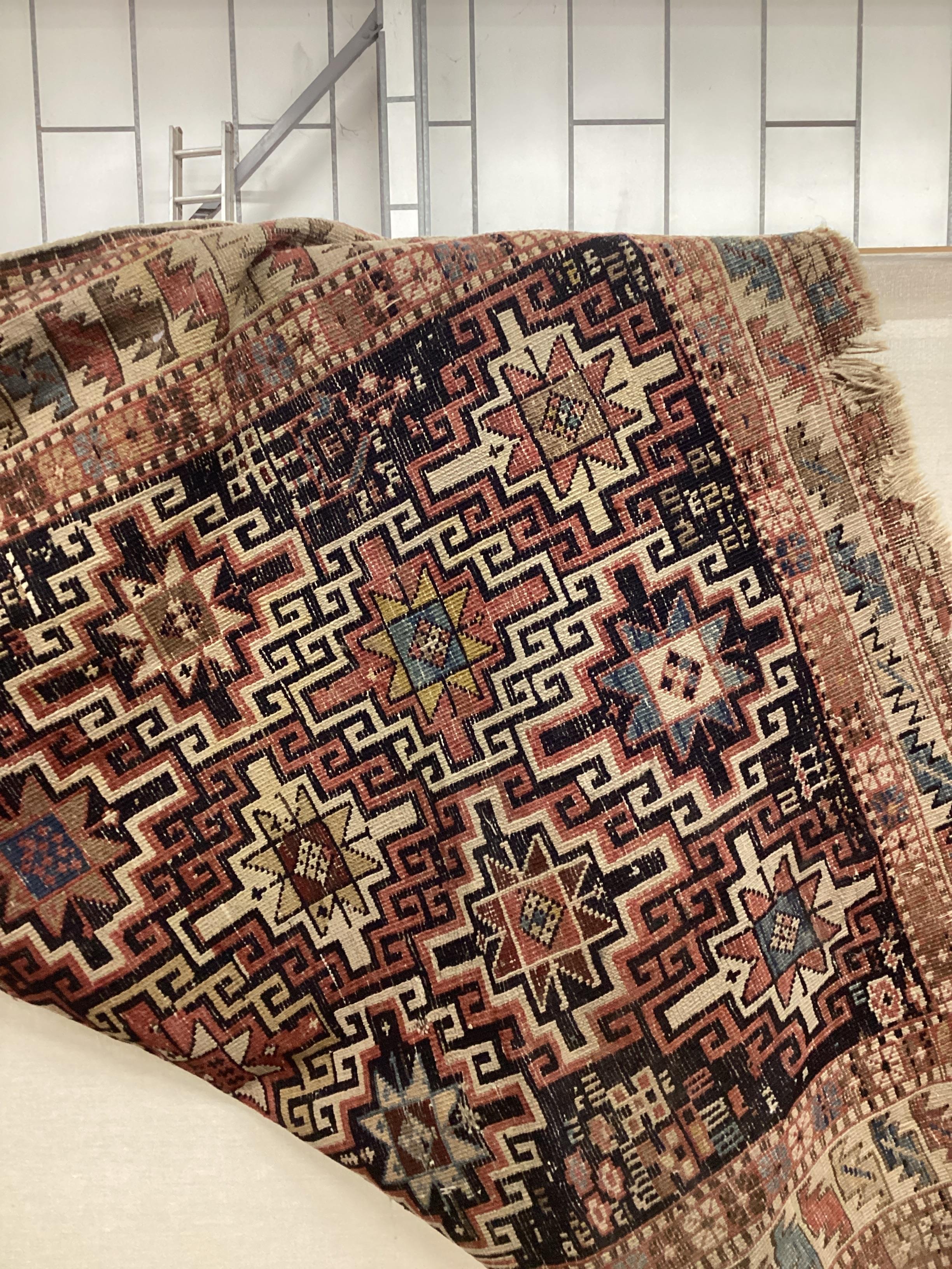 An antique Caucasian Kuba rug, 160 x 109cm